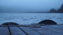 Thorne Bay, Alaska's The Port dock in the fog