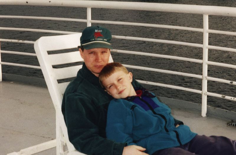 Elgin & Ethan Cook on the Malaspina near Ketchikan, Alaska