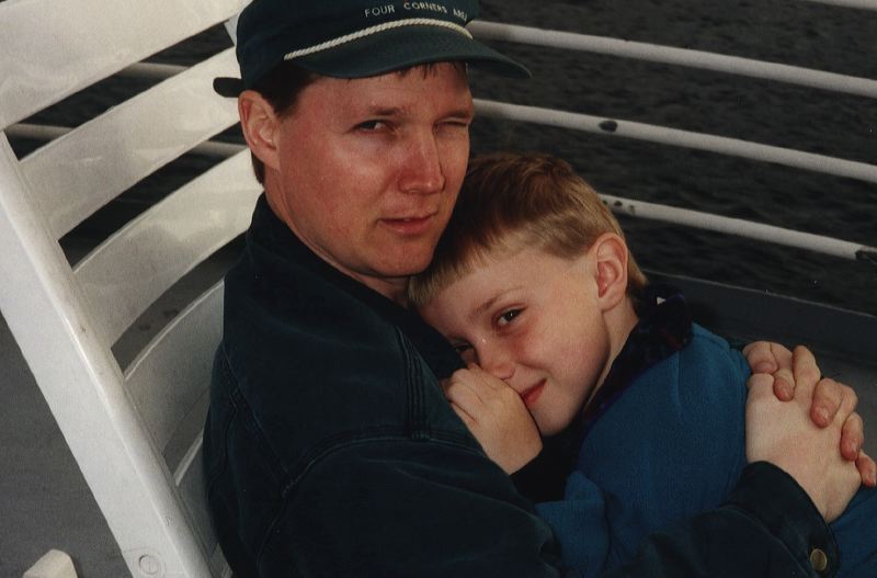 Elgin & Ethan Cook on Malaspina Deck heading to Alaska