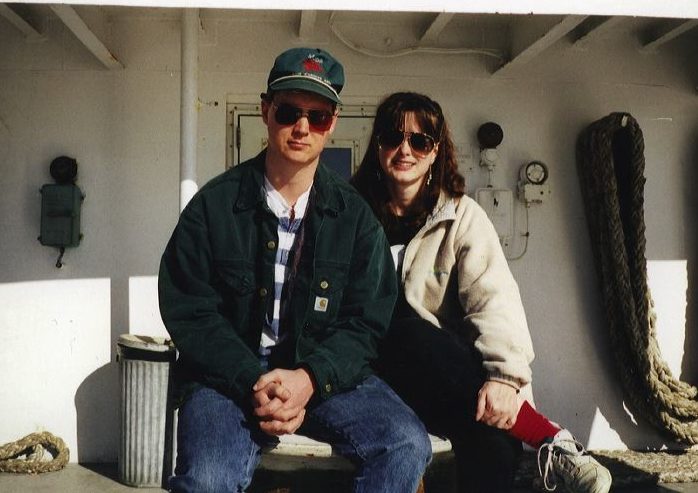 Elgin & Melissa Cook on the Alaska ferry, the Malaspina