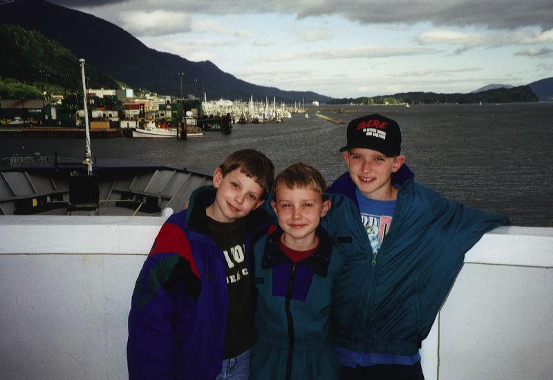 Cook Boys on the Malaspina sailing into Ketchikan, Alaska
