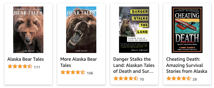 Books by Larry Kaniut listed on Amazon - the covers